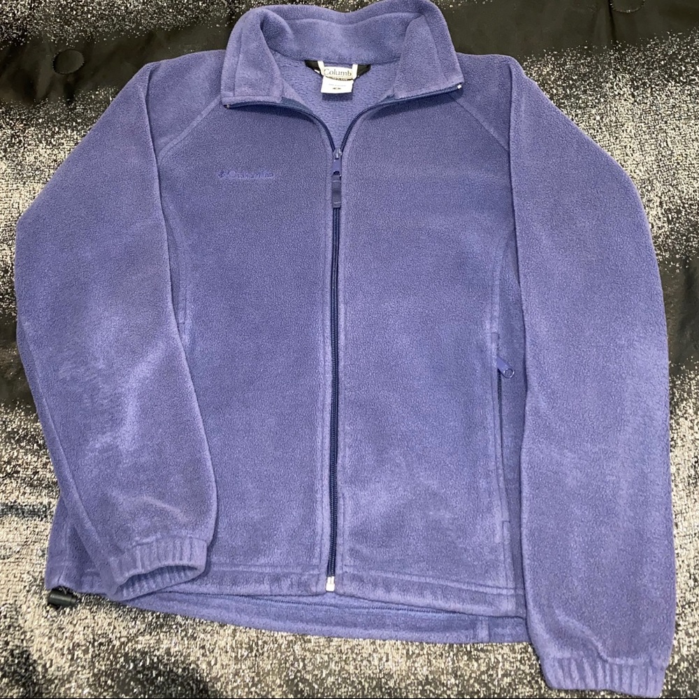 Purple, fleece, zip up